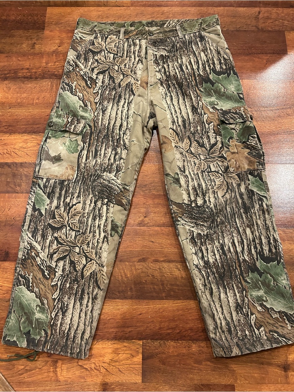 ScentLok Real Tree Camo Cargo Hunting Pants Mens XL Tree Bark Outdoor